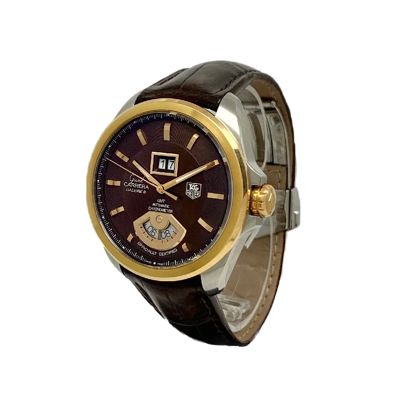 Tag Heuer Men's WAV5153.FC6231 Grand Carrera Brown Leather Watch