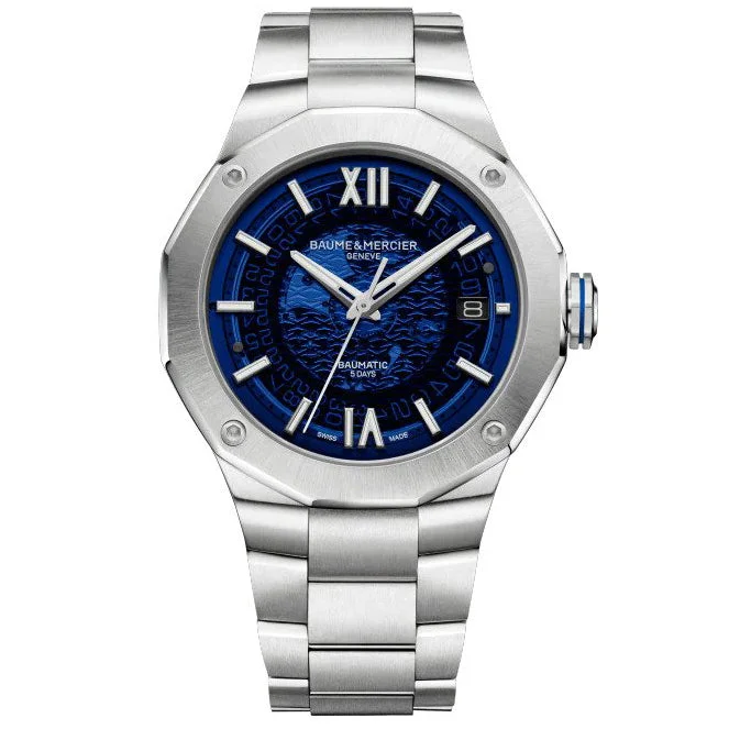 Baume & Mercier Men's Blue Riviera Watch 10616