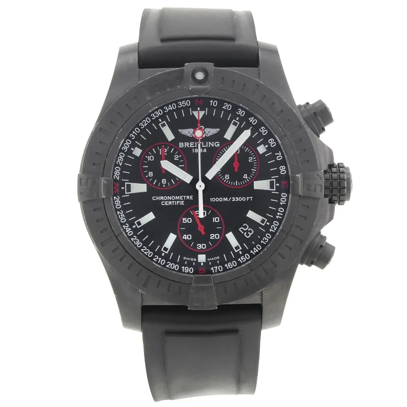 Breitling Men's M7339010-BA03-131S Avenger Seawolf Chronograph Black Rubber Watch