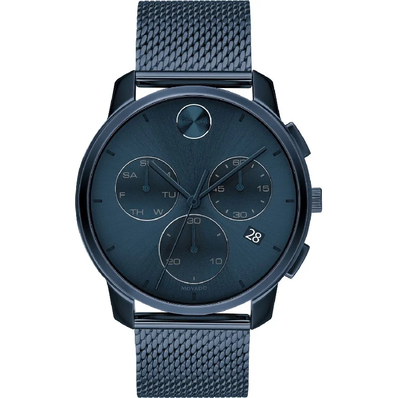 Movado Men's 3600633 Bold Chronograph Blue Stainless Steel Watch