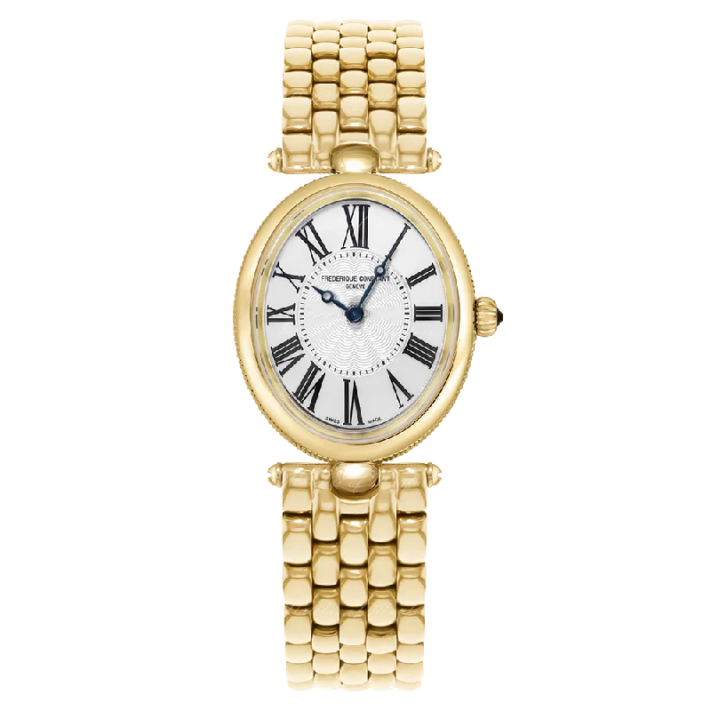 Frederique Constant Ladies Watch Art Deco Oval Gold Plated FC-200MPW2V5B