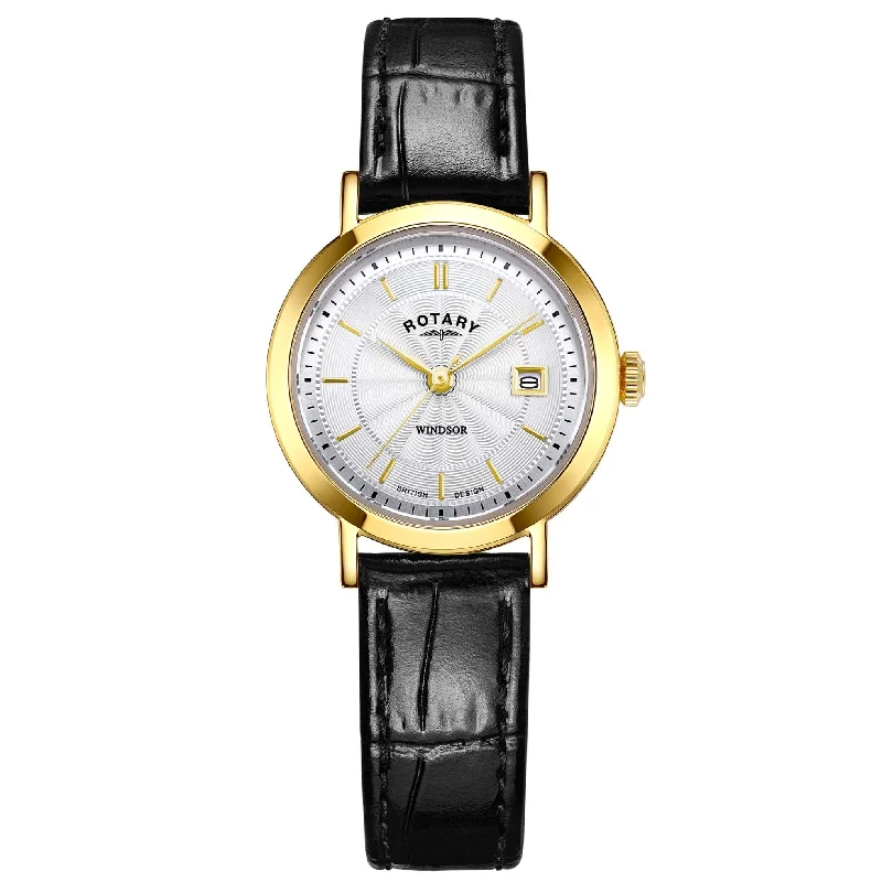 Rotary Windsor Ladies Silver Watch LS05423/70