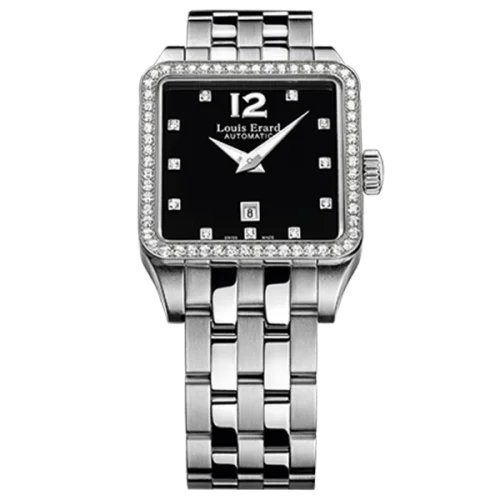 Louis Erard Watch Ladies Emotion Square Black Diamond 20700SE12.BMA18