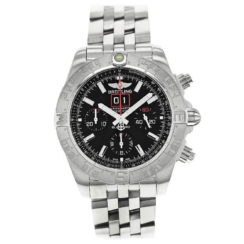 Breitling Men's A4436010-BB71-371A Blackbird Chronograph Stainless Steel Watch