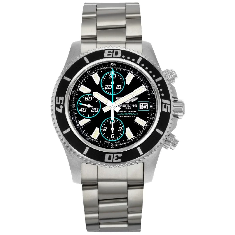 Breitling Men's A1334102-BA83-162A Superocean Chronograph Stainless Steel Watch