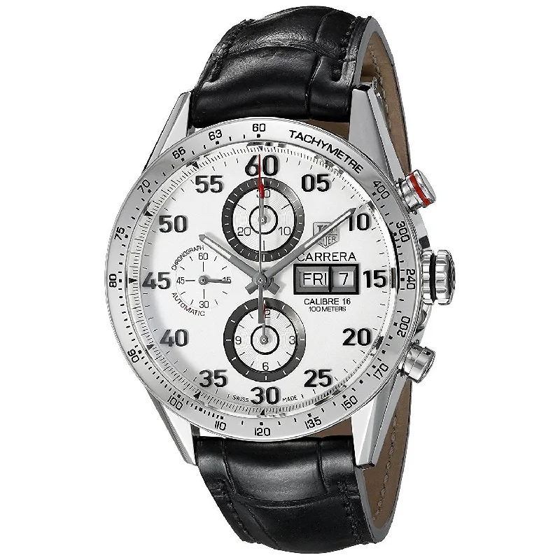 Tag Heuer Men's CV2A11.FC6235 Carrera Limited Edition Chronograph Automatic Black Leather Watch