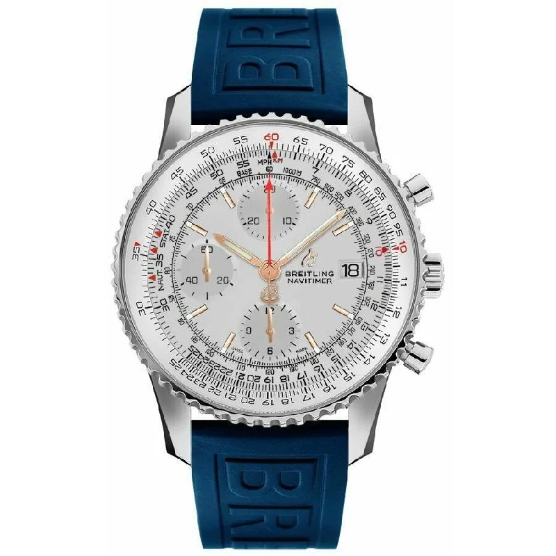 Breitling Men's A1332412-G834-158S Navitimer  Chronograph Blue Rubber Diver Pro III Watch