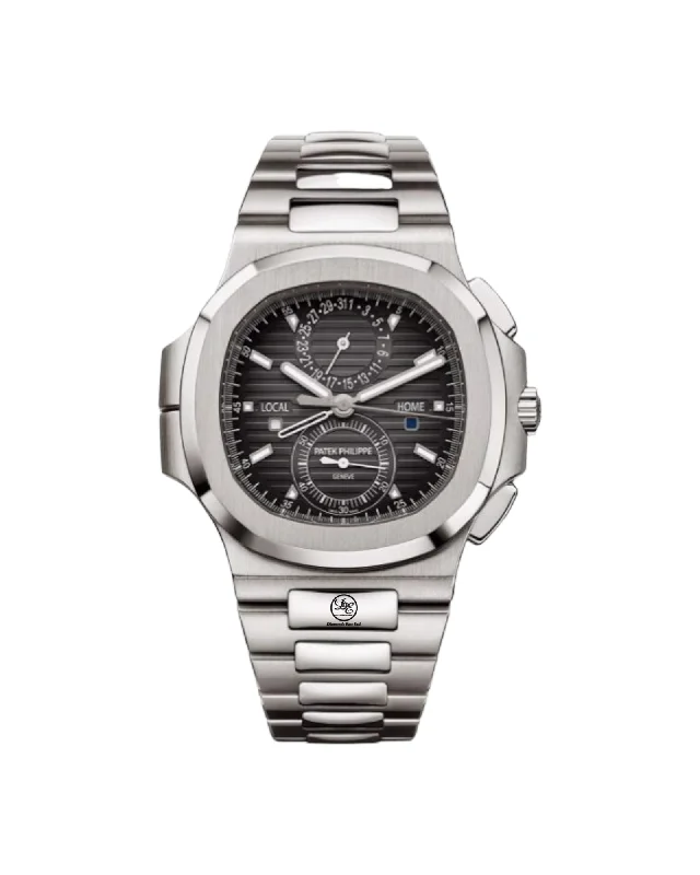 PATEK PHILIPPE Nautilus 5990-1A Travel Time 40mm Chronograph BOX/PAPERS