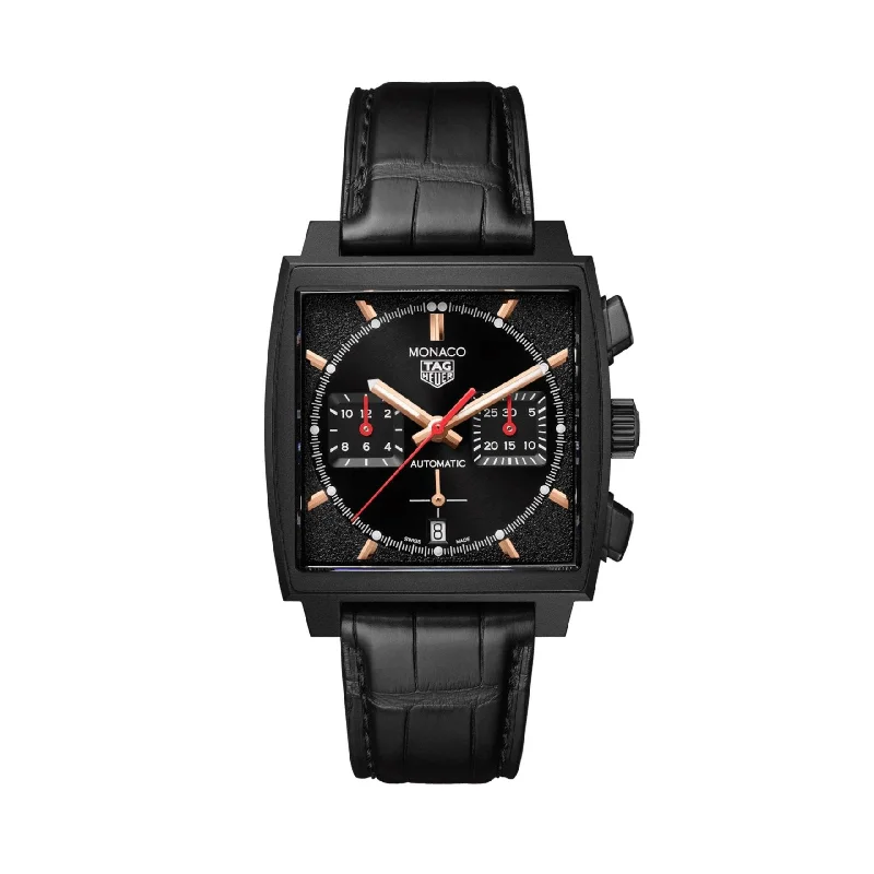 Tag Heuer Monaco Men's Black Special Edition Chronograph Watch