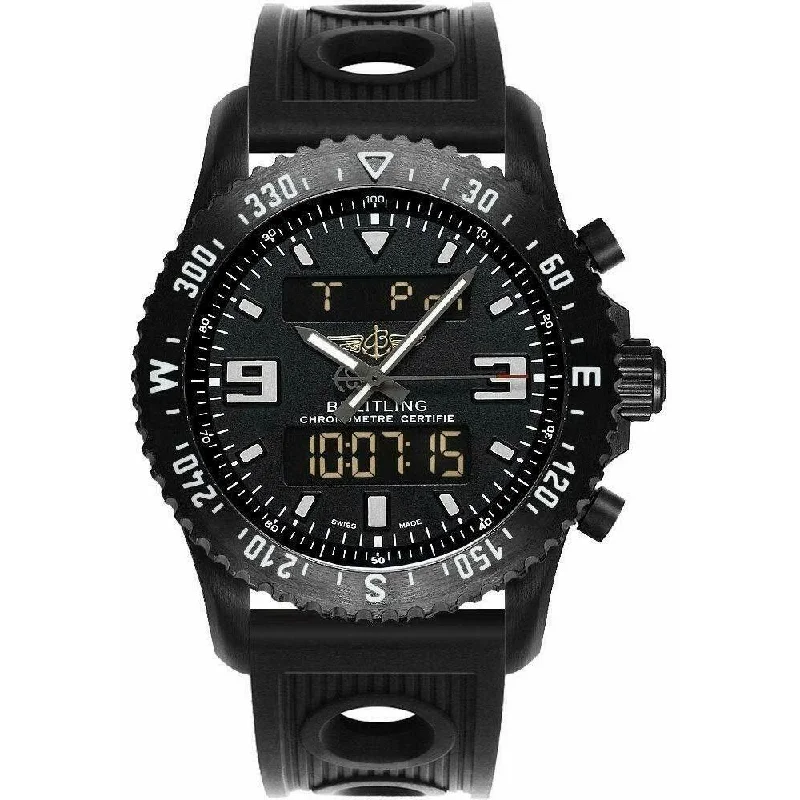 Breitling Men's M7836710-BG34-200S Chronospace Chronograph Black Rubber Watch