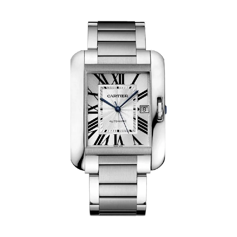 Cartier Men's W5310008 Tank Stainless Steel Watch