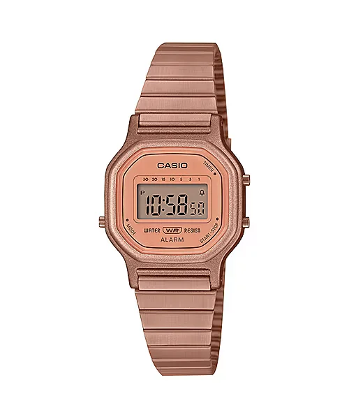 Casio Vintage LA-11WR-5ADF Unisex Rose Gold Digital Watch