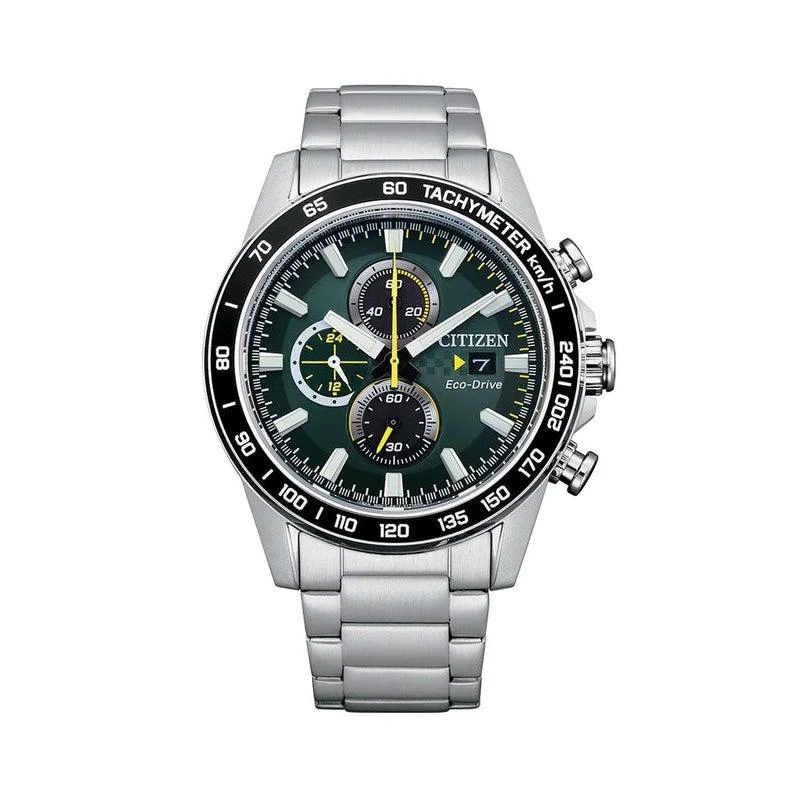 Citizen Eco-Drive Chronograph Collection Green Dial